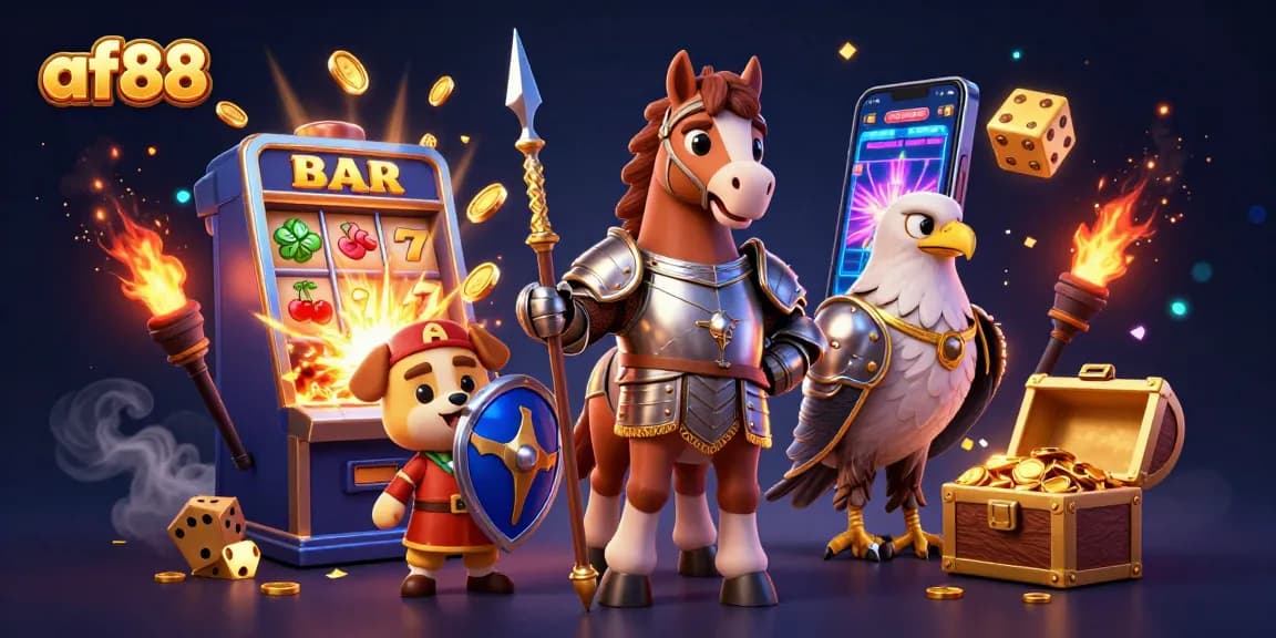 Enjoy thrilling slots and gaming experiences with af88 in a vibrant casino scene filled with excitement.