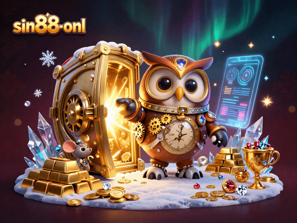 Experience exultant wins at sin88-onl with an enchanting steampunk casino scene bursting with riches.
