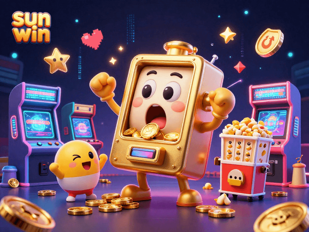 Experience the thrill of the sun win jackpot with animated slot machines celebrating a big win.