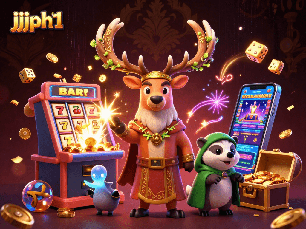 Maglaro sa jjjph1 gamit ang makulay na slot machine at masayang temang casino