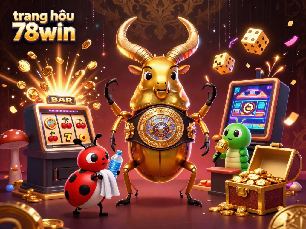 Experience exciting gameplay at trang chủ 78win with cartoon characters in a casino setting.