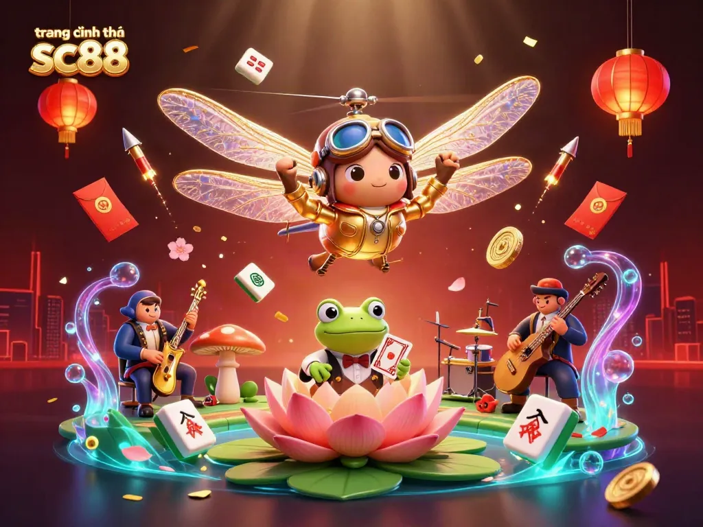 Engage with exciting gameplay on trang chính thức sc88, featuring vivid 3D casino elements and characters.