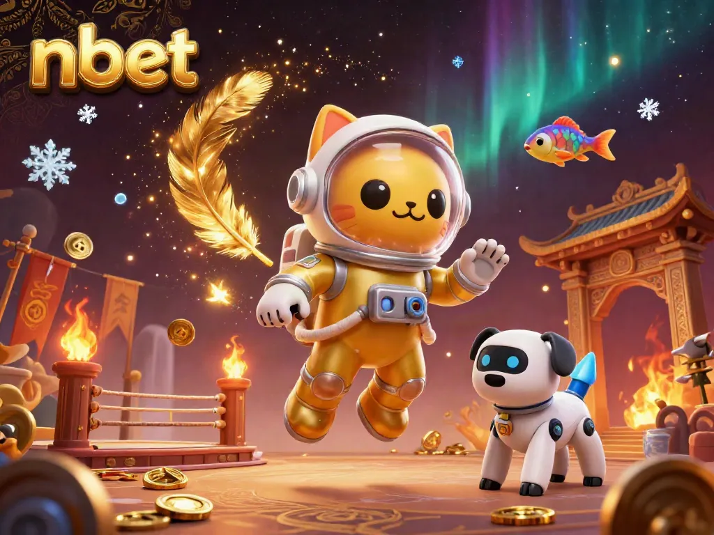 Experience thrilling bets with nbet in a vibrant 3D casino scene showcasing exciting action.