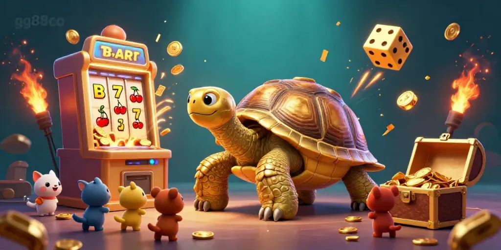 Engage with dynamic gambling action at gg88co featuring an exciting casino-themed illustration.