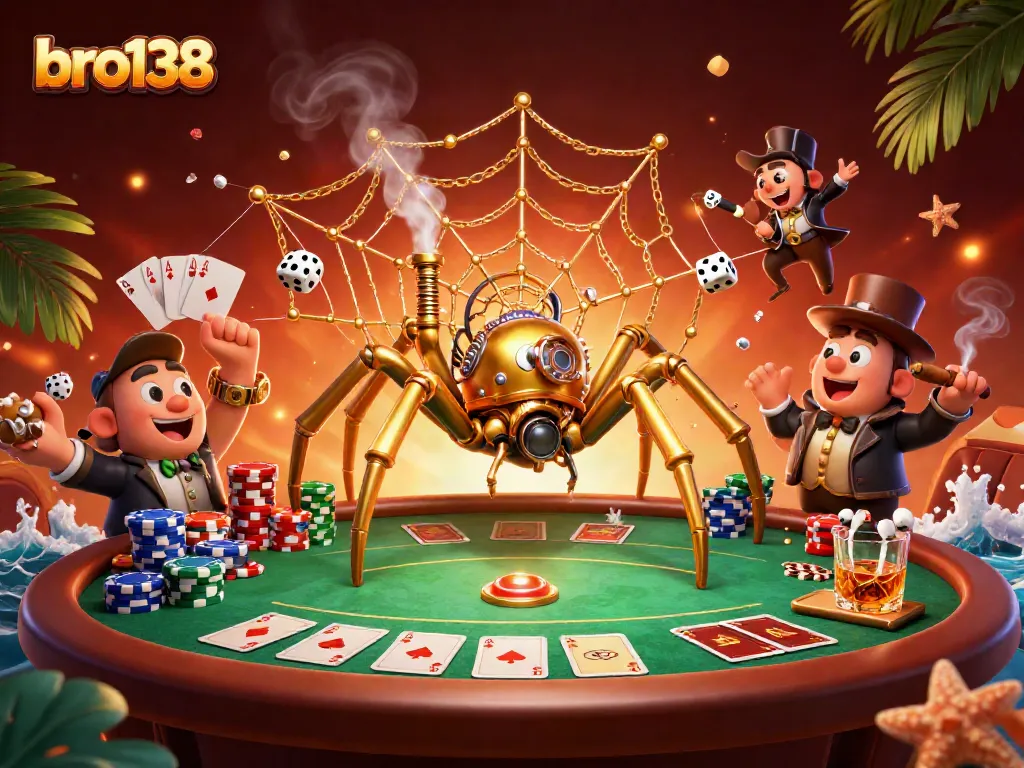 Experience thrilling gameplay at bro138 with unique steampunk-themed casino visuals.