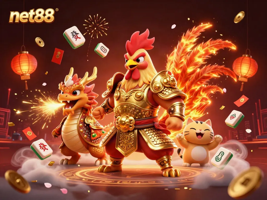 Enhance your betting experience with net88's exciting gaming elements and vibrant characters.