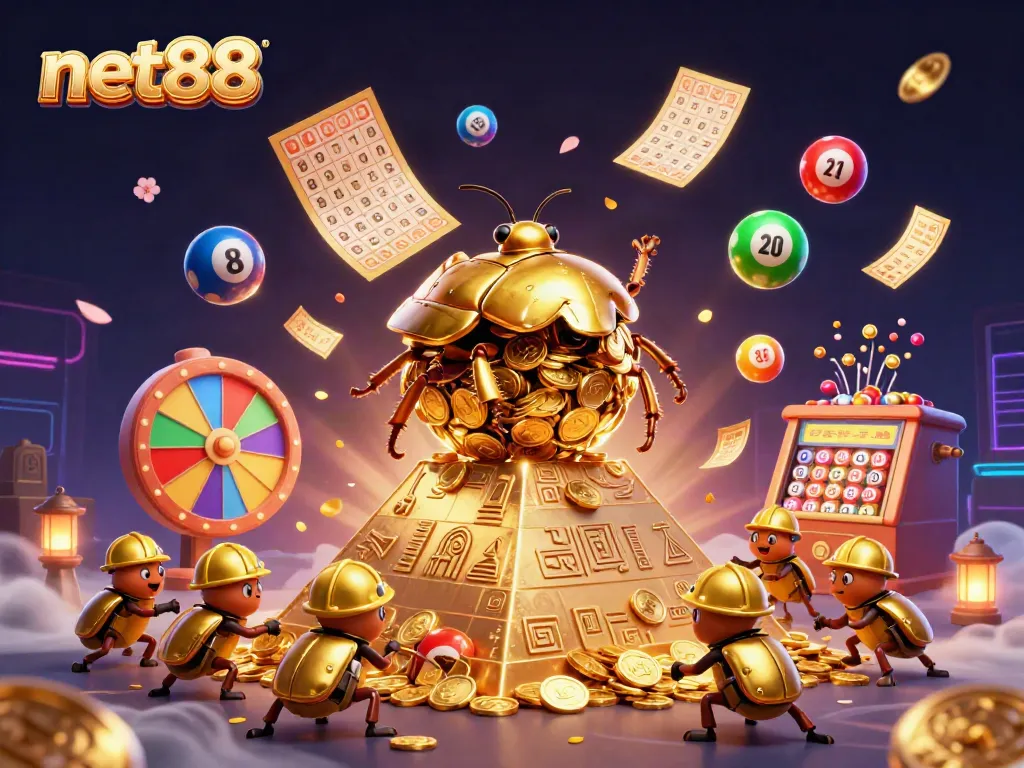 Experience thrilling gameplay at net88 with golden beetles and dynamic lottery fun.